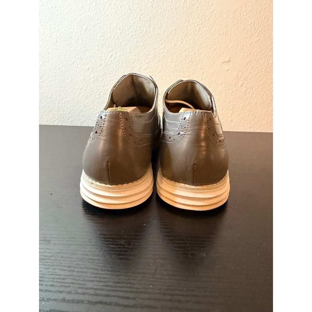 Cole Haan Grand.OS Womens Grey Leather Wingtip Oxford Shoes W05434 Size 11B - Picture 6 of 9